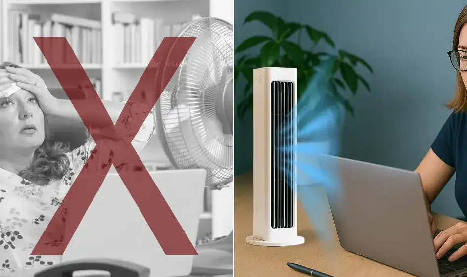 Qinux BreezaMax delivering steady cool airflow